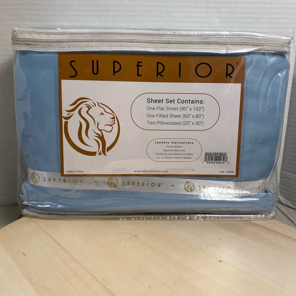 Superior 300TC Rayon Made from Beechwood Sheet Set Light Blue